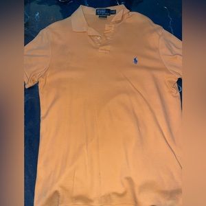 Mens orange polo shirt size M